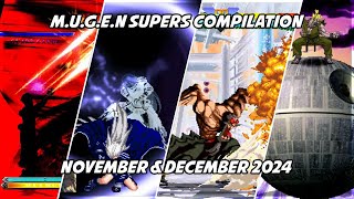 M.U.G.E.N Amazing Supers Compilation (November \u0026 December 2024)