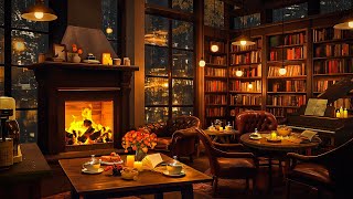 Warm Jazz Music in Cozy Coffee Shop Ambience for Studying, Unwind ☕ Relaxing Jazz Instrumental Music