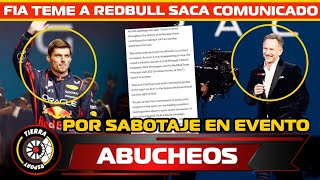 ¡POR SABOTAJE! FIA TEME A REDBULL SACA COMUNICADO POR ABUCHEOS A HORNER Y VERSTAPPEN EN EVENTO