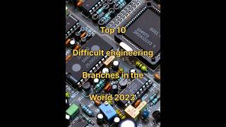 top 10 difficult engineering branch in the world 2023 #viral