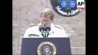 USA: IOWA: PRESIDENT OPENS NEW FREEDOM AND DEMOCRACY MUSEUM