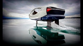 Meet SeaBubbles: Amazing Electric Hydrofoil Self-Stabilizes and Glides over the Water: River Taxi