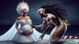 THE PRINCESS REJECTED ALL THE MEN AND GOT PREGNANT FOR A MERMAID #africantales #folktales