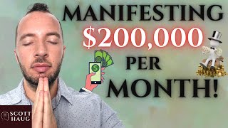 Law of Attraction Meditation - Manifesting $200,000 Per Month | Repeated Affirmation Technique