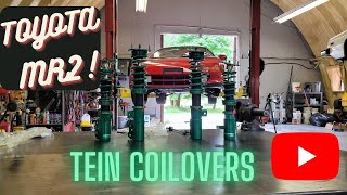 Installing Tein Flex Z coilovers on a 2nd Gen Toyota MR2