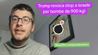 DIEGO FUSARO: Trump revoca stop a Israele per bombe da 900 kg!