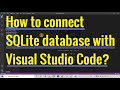 How to connect SQLite datbase with Visual Studio Code?