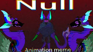 NULL //animation meme// [original character] [TW: flashing lights, bright colors, glitches]