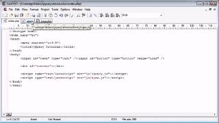 jQuery Tutorial 102 AJAX Send Data