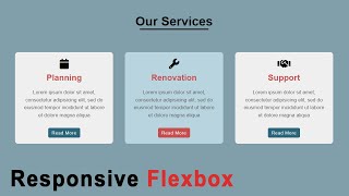 Responsive Our Services Page | Our Services Page In HTML and CSS | HTML CSS Tutorial