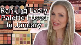 RANKING ALL THE EYESHADOW PALETTES I USED IN JANUARY