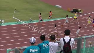 20190608北九州市中学陸上各区大会 中3男子100m決勝（八幡西）