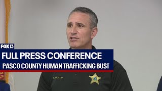 Full Press Conference Pasco County Human Trafficking