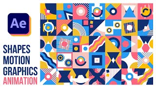 Motion Graphics Shapes Animation in After Effects - After Effects Tutorial | No Plugins Required