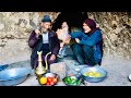 Old Style Cooking in the Cave | Old Lovers Living in a Cave Like 2000 Years Ago |Afghanistan Village