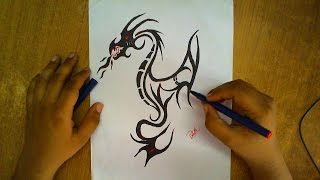 how to draw a dragon step by step | draw a dragon for kids | how to draw a dragon easy #7