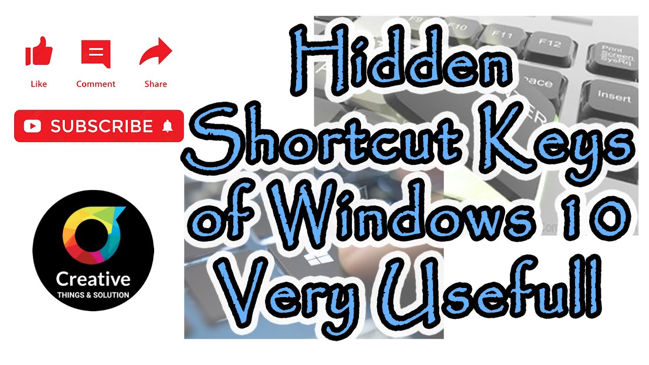 Windows 10 Hidden Shortcut Key | विंडोज 10 पर सीक्रेट शॉर्टकट Key का ...