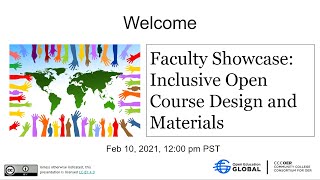 Faculty Showcase: Inclusive Open Course Design and Materials