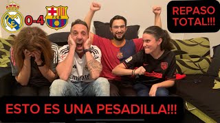 HINCHA DEL R.MADRID REACCIONANDO AL 0-4 ACOMPAÑADO DE HINCHAS DEL BARCELONA Y ATLÉTICO DE MADRID