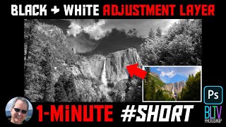 Photoshop 1-Minute Quick Tip #Short: Stunning Black & White PHOTOS