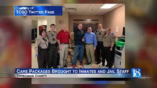 Care packages brought to TCSO inmates and jail staff
