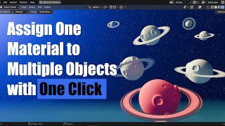 Assign One Material to Multiple Objects in Seconds - Blender Quick Tip