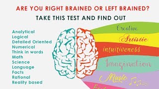 Are you right brained or left brained? Take this brain dominance test and find out!