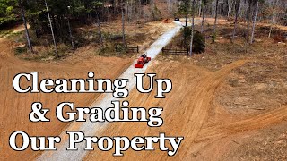 Cleaning Up the Front of the Property with the Kubota LX2610 and a Box Blade