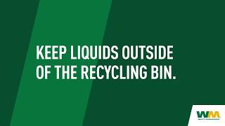 Recycling 101 Don’t: Liquids