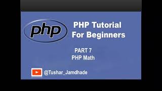 PHP Math Functions #php_Part_7