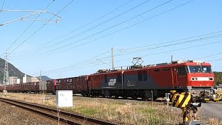 【貨物列車】EH500－68　＋　コキ  813系かぶり