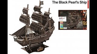 3D Puzzle Black Pearls. Обзор и сборка 3D пазла из картона Черная Жемчужина