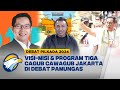 [FULL] Visi-Misi dan Program Tiga Cagub Cawagub Jakarta di Debat Pamungas