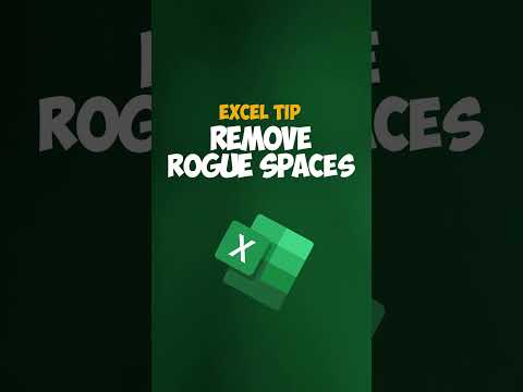 Excel tip: How to Remove Extra Spaces? #shorts