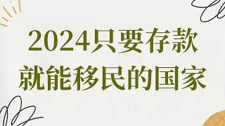 2024只要存款就能移民的国家