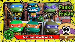 Action Figure Based Turtle Funko Pops +Slash \u0026 Power Ranger Donnie