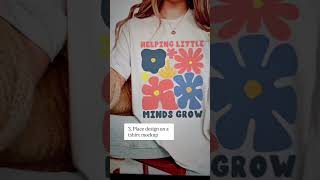 Create a Canva T-shirt Design with me! #printondemand #canva #tshirtbusiness #canvaforbeginners