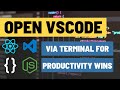 How to Open Visual Studio Code from Mac Terminal // Improving Your Dev Productivity