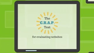 The CRAP Test for Evaluating Websites