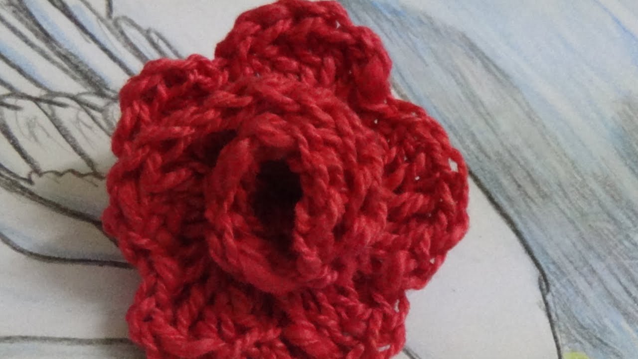 CROCHET ROSE - YouTube