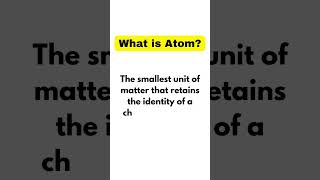 The Definition of the Atom (Not What You Think) #definition #short #viral