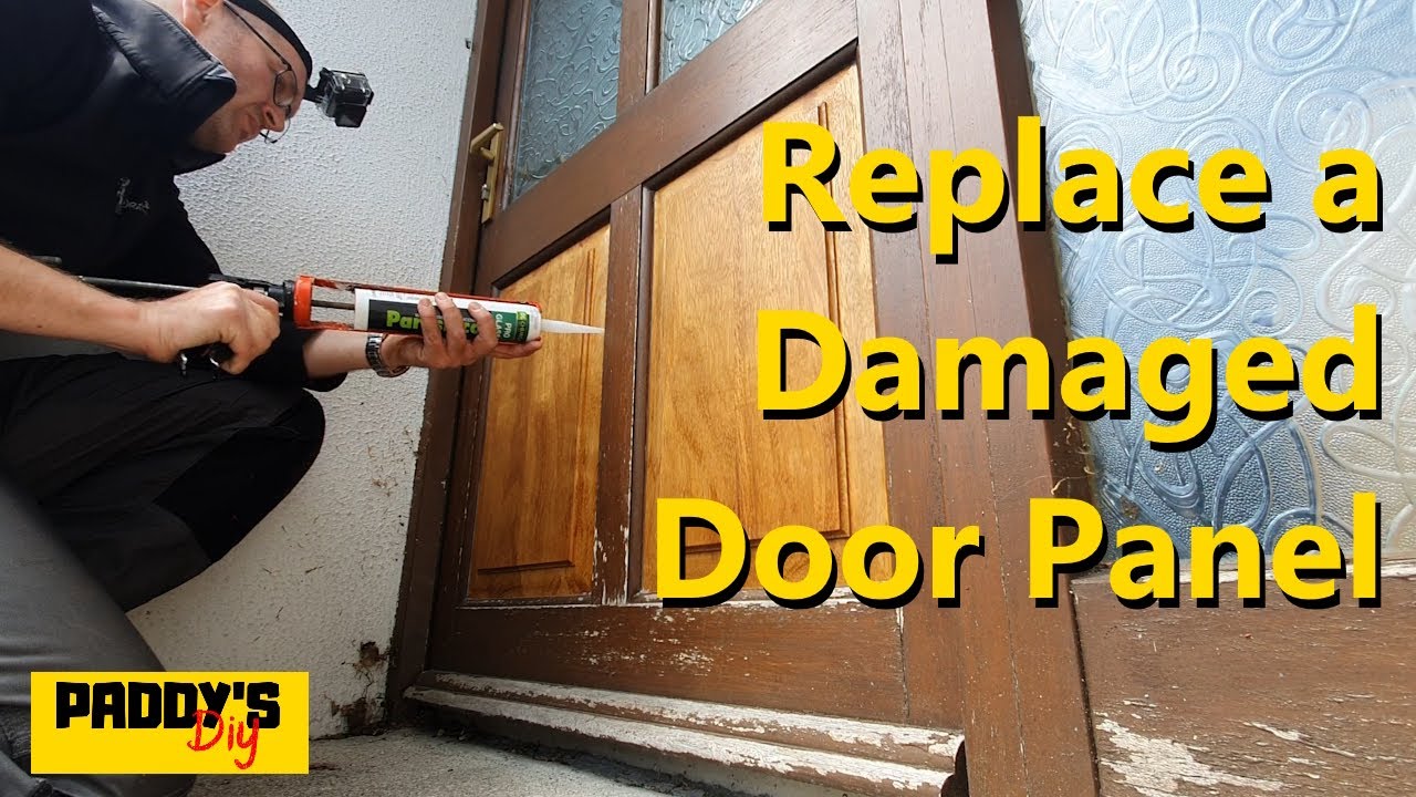 Replace A Damaged Wooden Door Panel Youtube