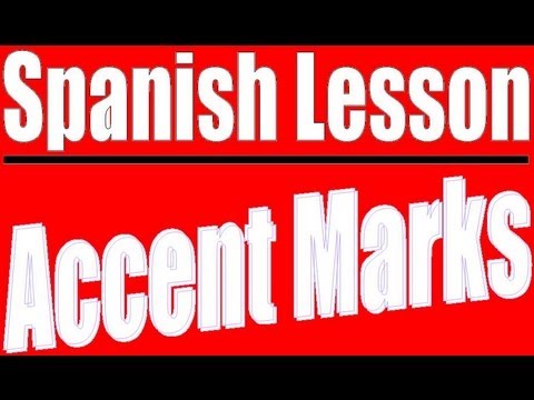 Spanish Accent Marks Spanish Accent Marks