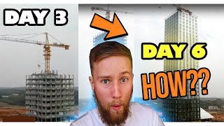 Architecture Student Reacts to 15-Storey Hotel Built in 6 Days – Extremely Fast Construction