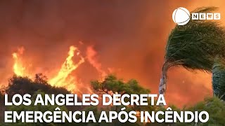 Los Angeles decreta emergência por causa de incêndio