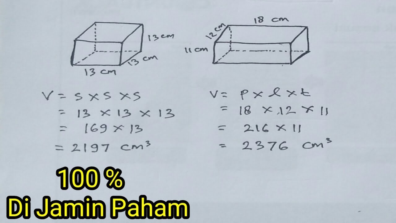 Rumus Balok Dan Kubus: Cara Menghitung Volume, Luas, Dan Keliling ...