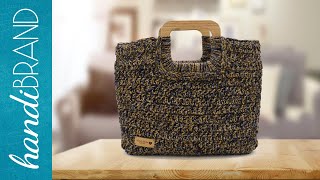 Crochet Bag with Wooden Handles | handiBrand