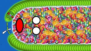 WORMSZONE.IO 001 BEST PRO SLITHER SNAKE TOP 01 / Epic Worms Zone Best Gameplay! #43