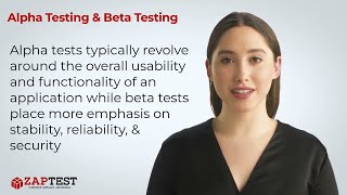 Alpha Testing and Beta Testing