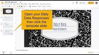 Daily Data Instructions